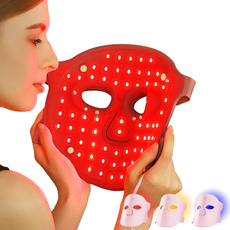 LED Infraröd Mask: Rosa