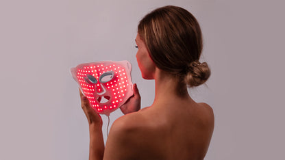 LED Infraröd Mask: Rosa