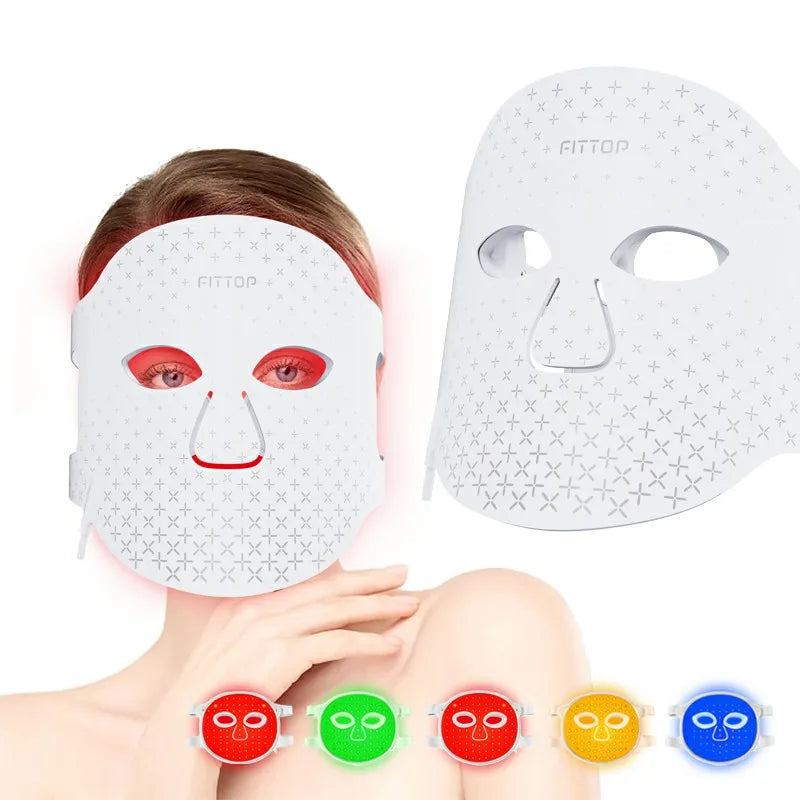 LED Infraröd Mask: Vit
