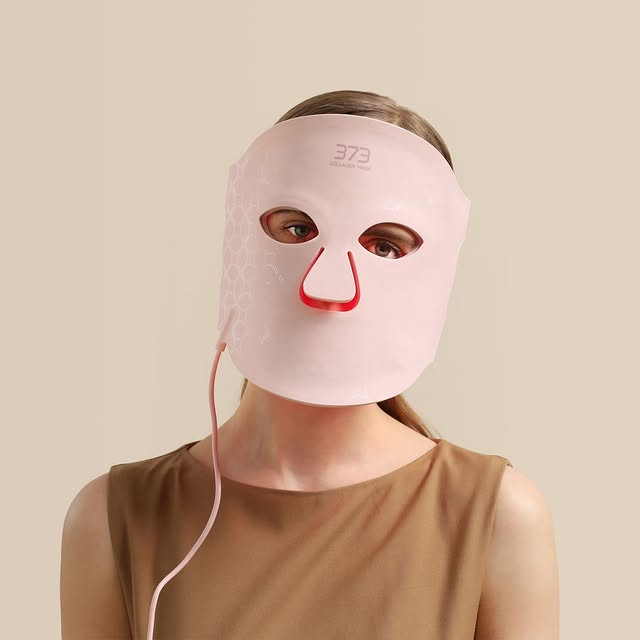 LED Infraröd Mask: Rosa