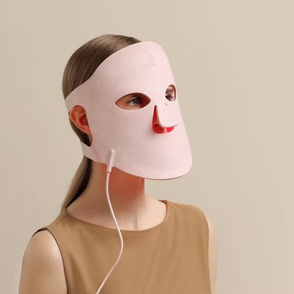 LED Infraröd Mask: Rosa