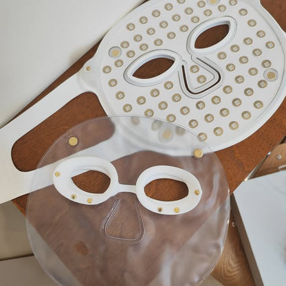 LED Infraröd Mask: Vit