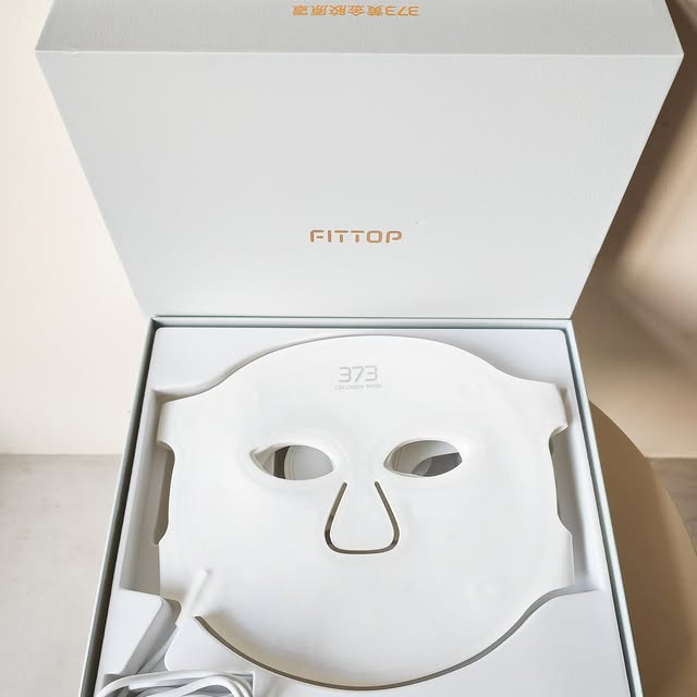 LED Infraröd Mask: Vit