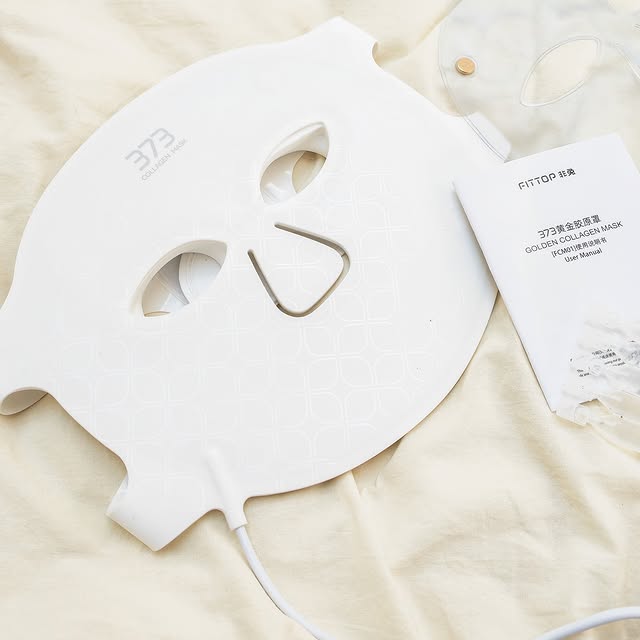 LED Infraröd Mask: Vit