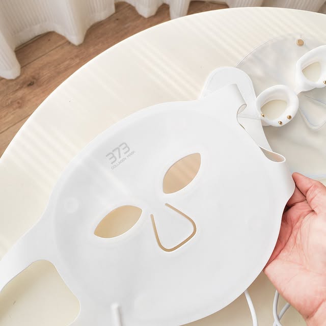 LED Infraröd Mask: Vit