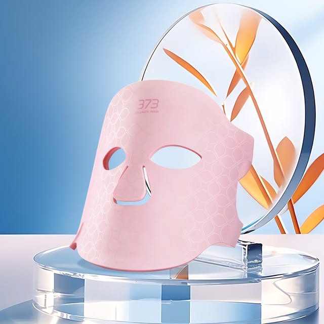 LED Infraröd Mask: Rosa