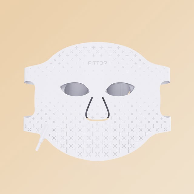 LED Infraröd Mask: Vit