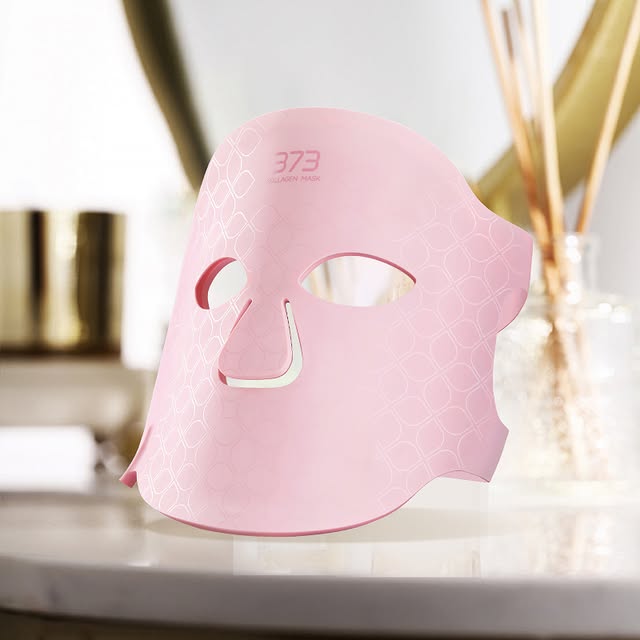 LED Infraröd Mask: Rosa