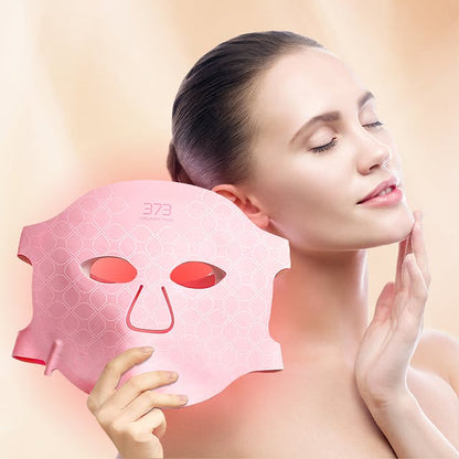 LED Infraröd Mask: Rosa