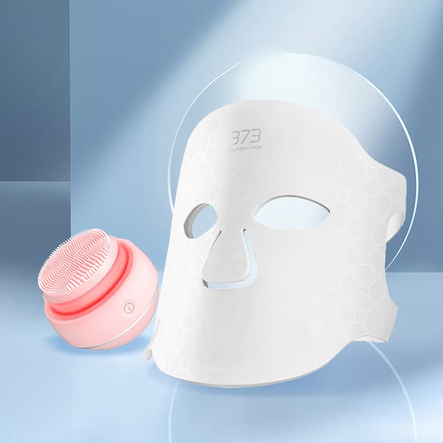LED Infraröd Mask: Vit