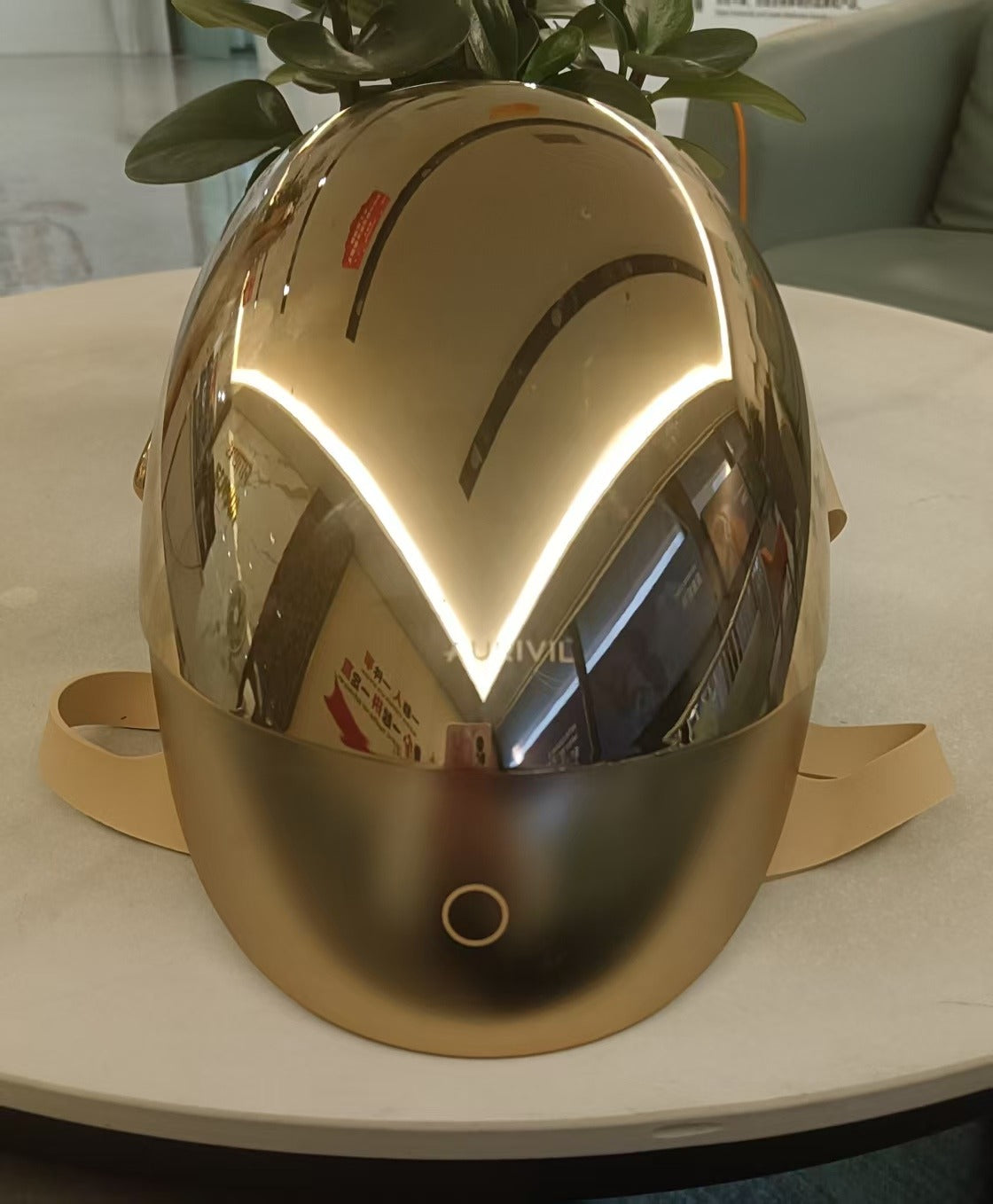 Led infraröd Mask: Guld
