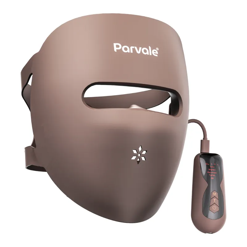 Parvale ProSkin LED-mask i brunt med fjärrkontroll