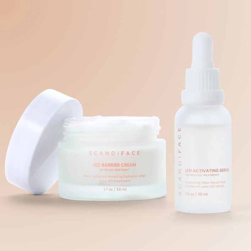Scandiface LED Boosting Duo, serum och kräm i ett paket