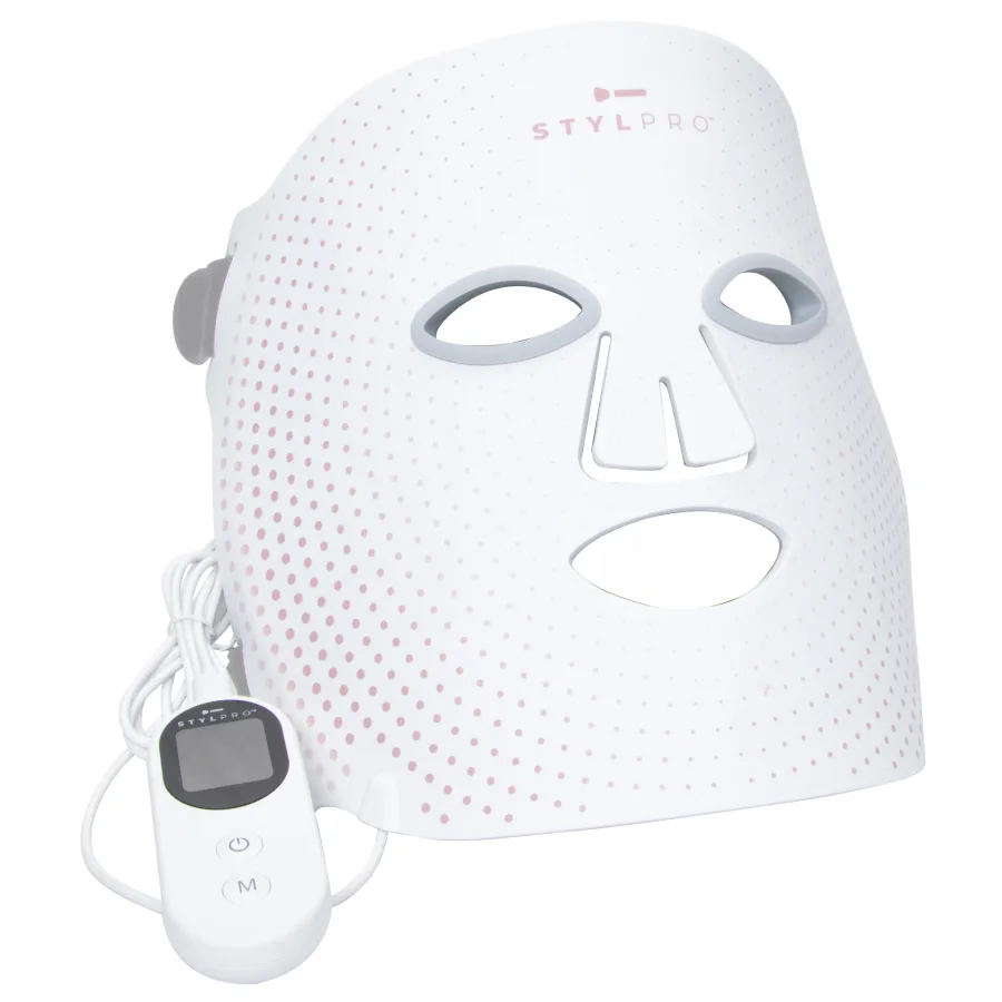 STYLPRO LED Wavelength Mask i vit silikon med kontrollenhet
